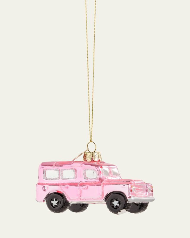 Pink SUV Car Christmas Ornament